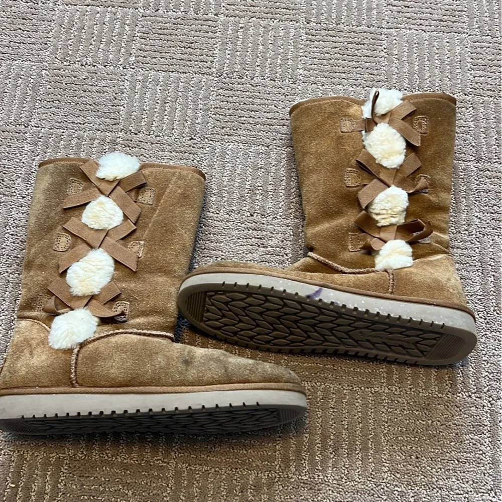 Ugg koolaburra bow chestnut brown size 9 - Picture 6 of 8